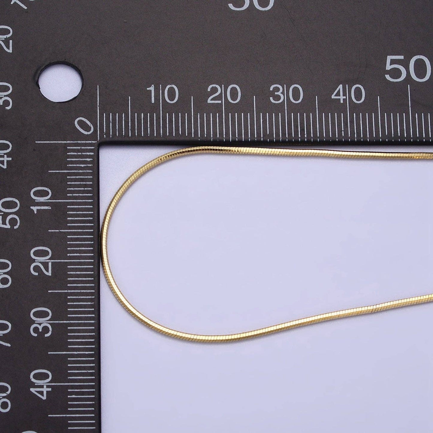 18 英寸精致镀金蛇链项链 WA1586