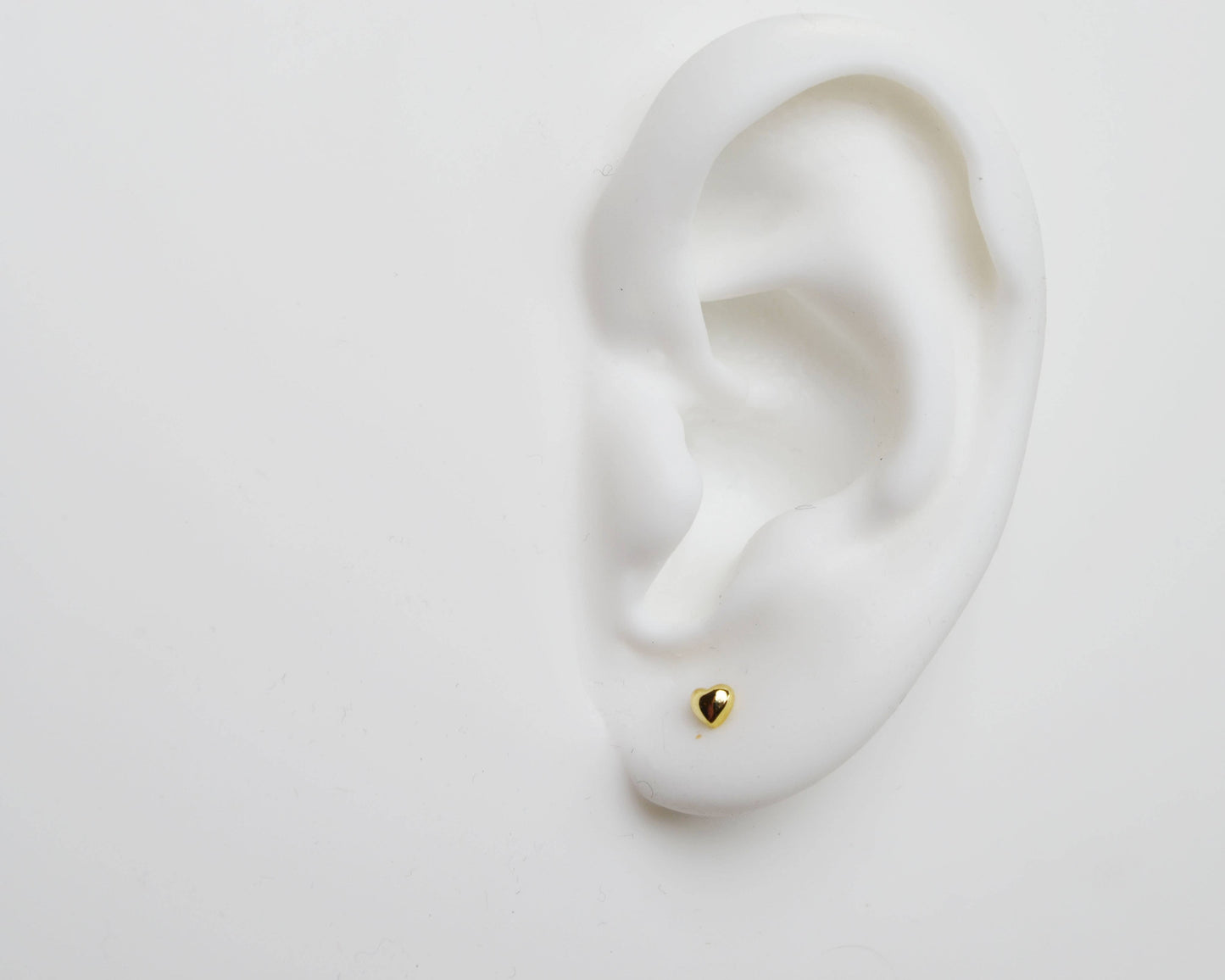 Heart of Gold 💛 tiny vermeil heart studs