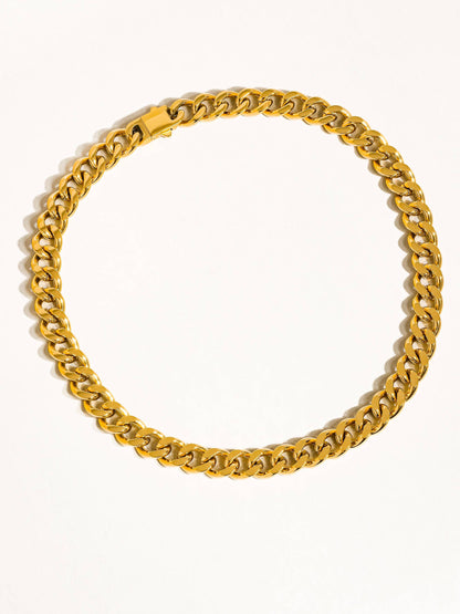 Will 18K Gold Non-Tarnish Classic Bold Chain Necklace