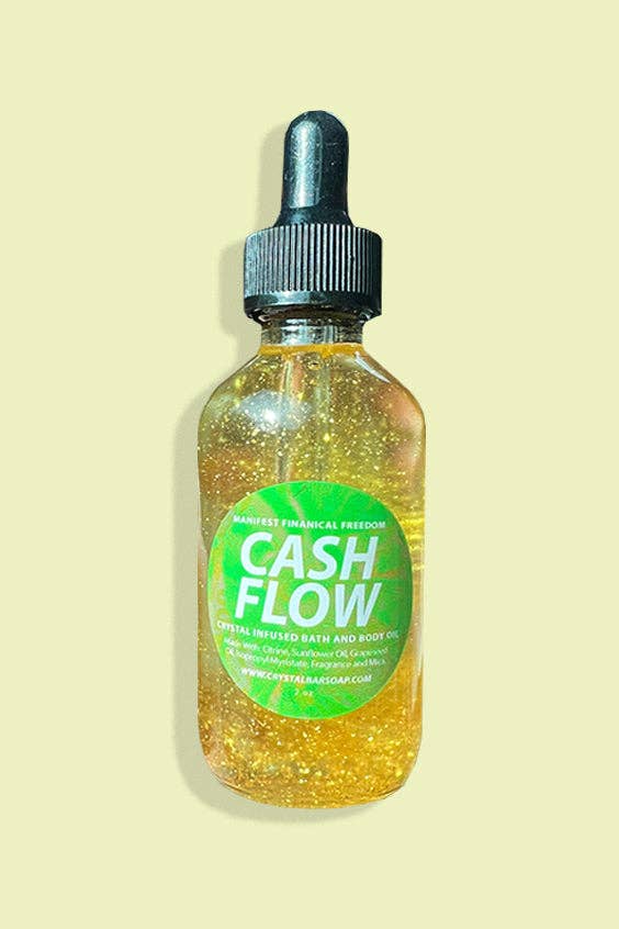 Cash Flow 💵 2 oz Bath & Body Oil (Crystal-Infused) 🏧 💰