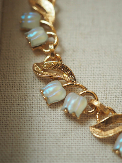 Moonlight Muguet - Vintage Lily of the Valley necklace