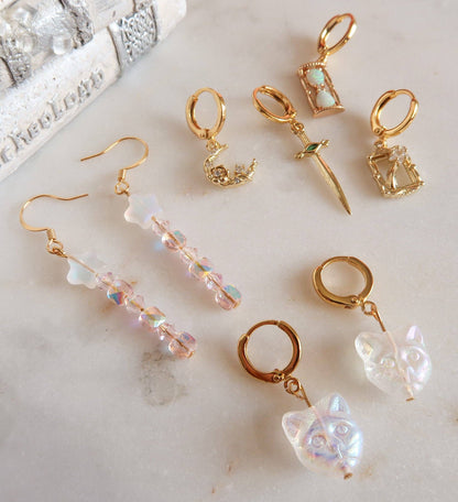 Fantasy Book Lover Ear Stack Earrings