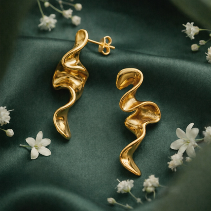 Flow State 14K Gold Filled Sculptural Earrings