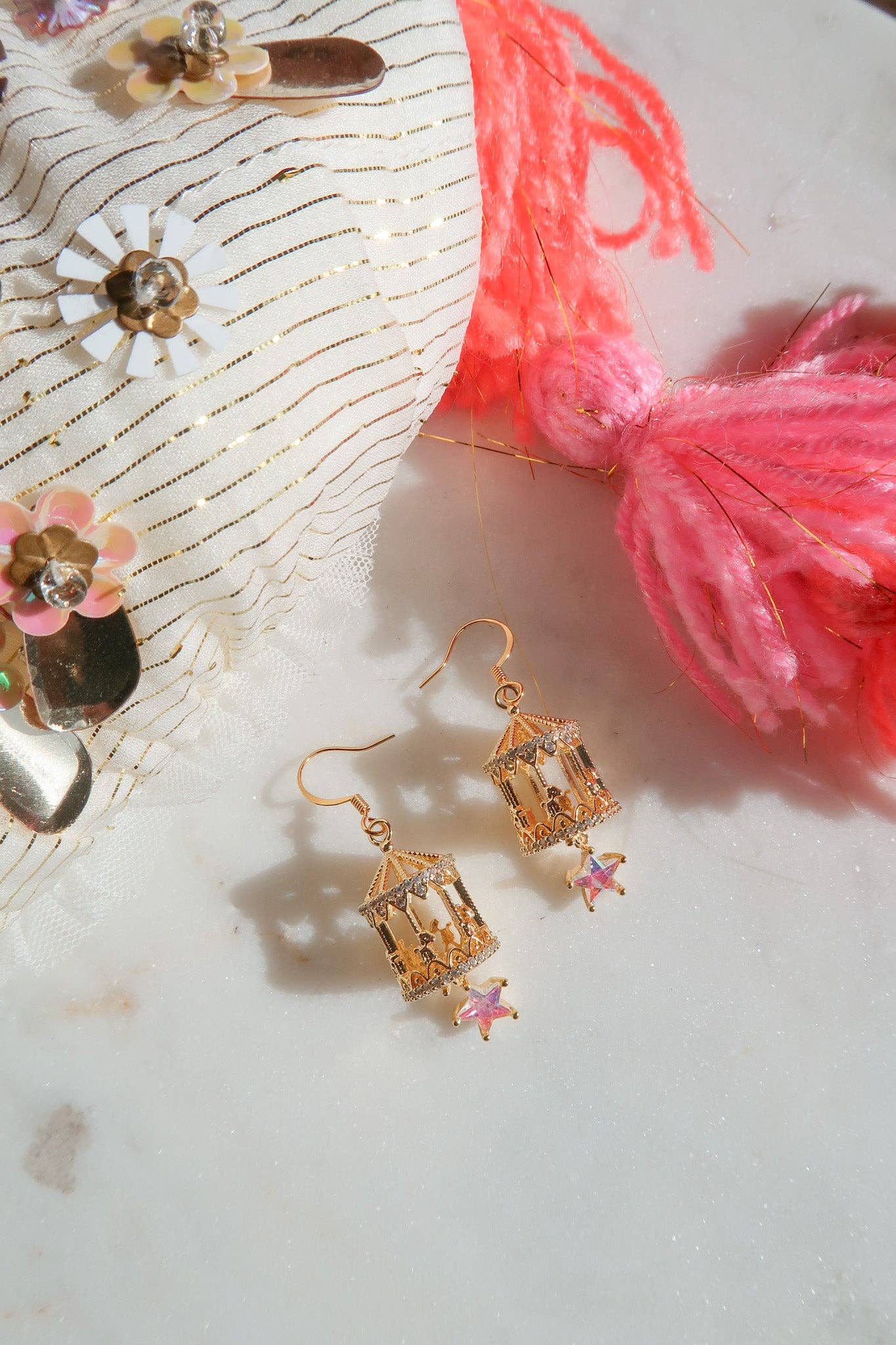 Fate Is a Cruel Lover Caraval Carousel Earrings