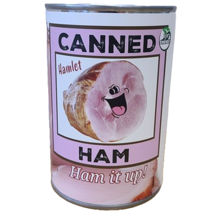 Canned Ham 🥪 Plush Gift Can w/Jokes