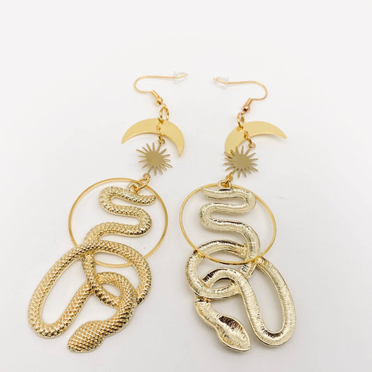 Metamorphosis Snake Earrings