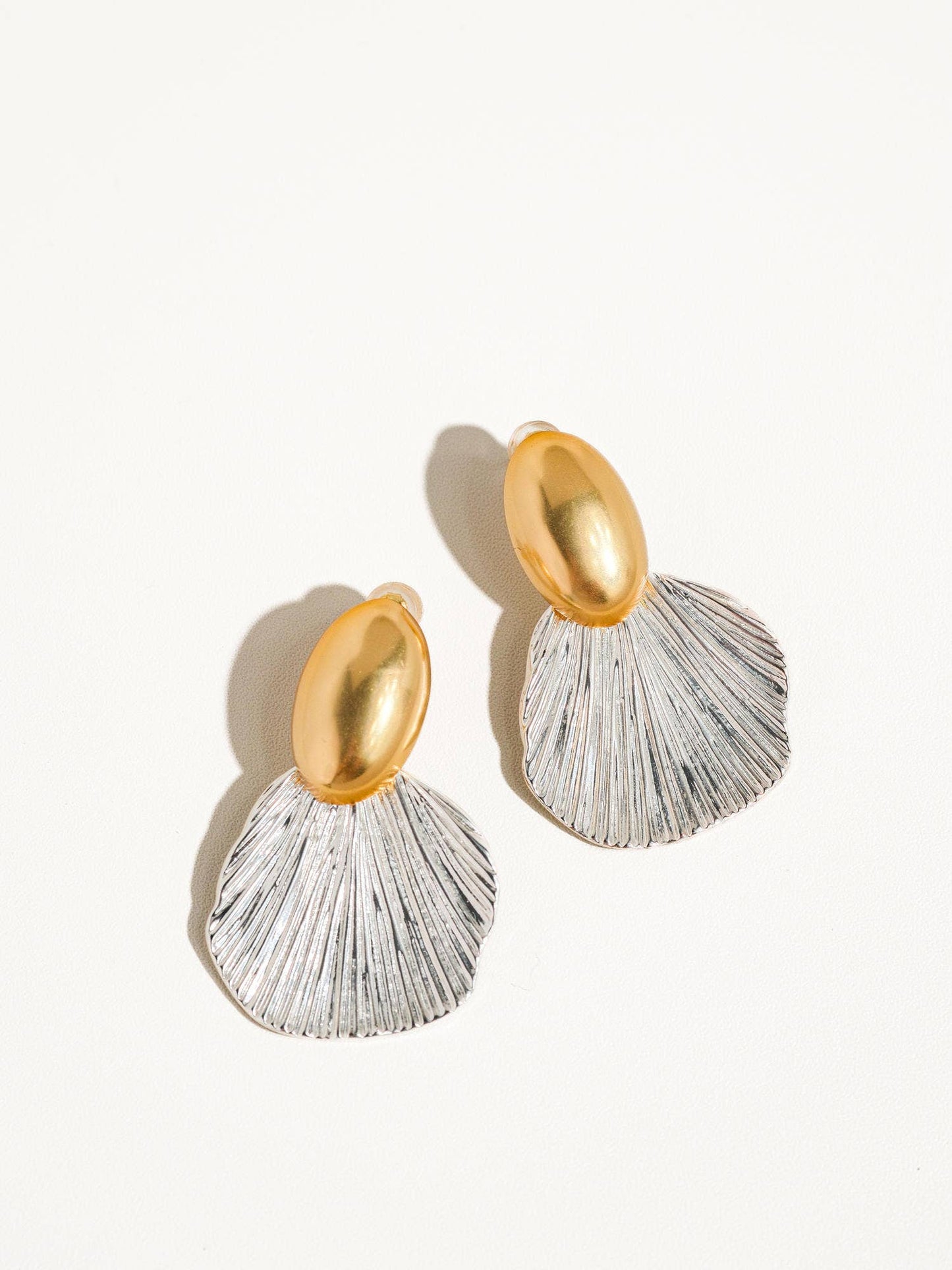 Giselle 18K Vintage Gold Dipped Shell Earrings