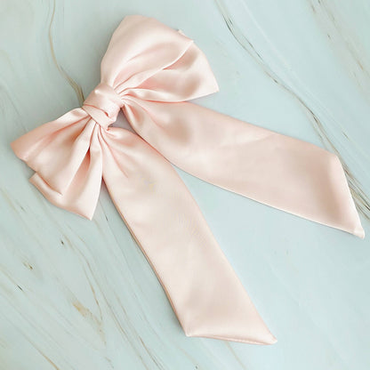 Belle of the Ball 🎀 Doubled Satin Bow Hair Clip