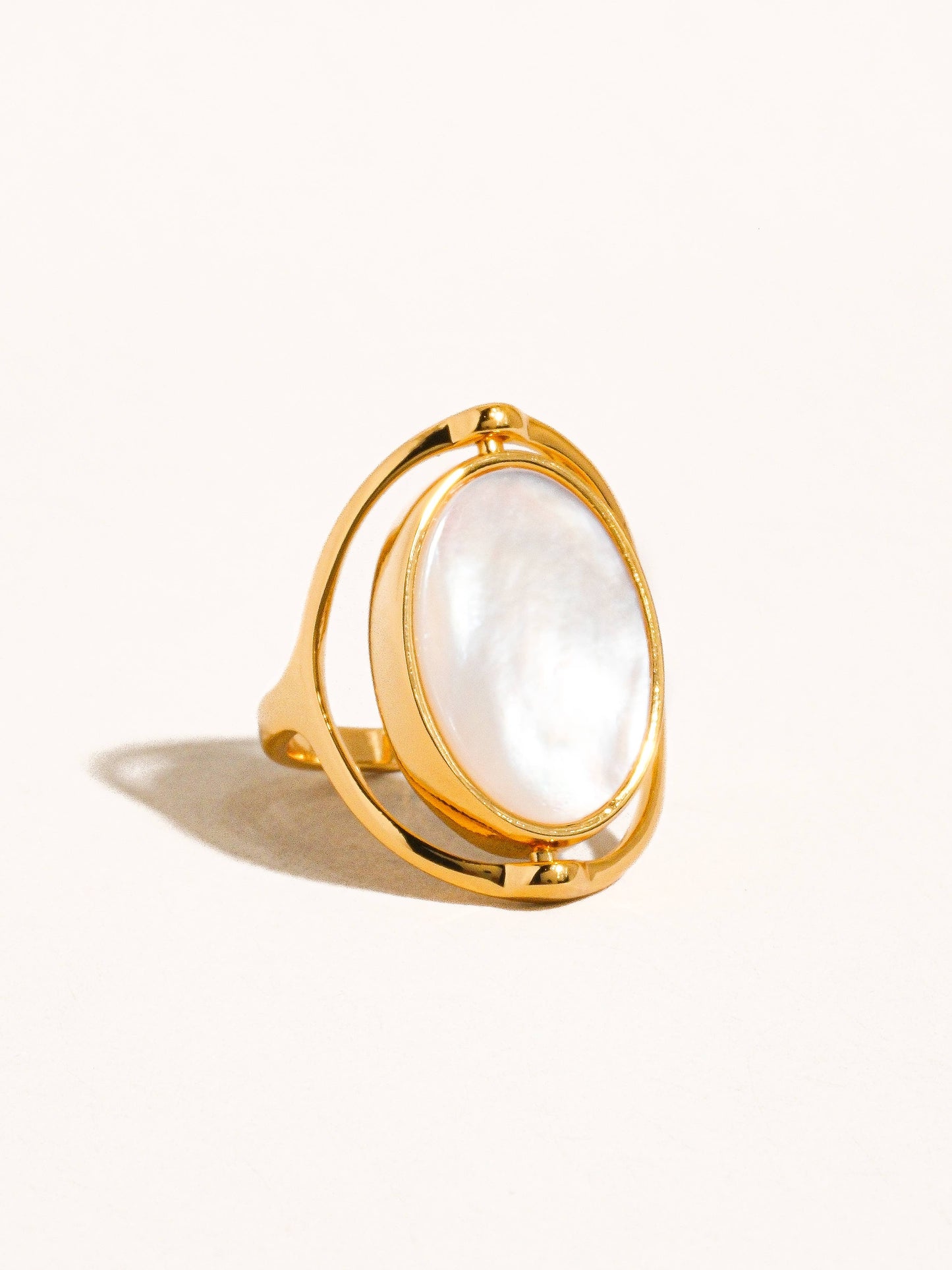 Selkie 18K Gold Double-Sided Shell Ring ✨ Flippable