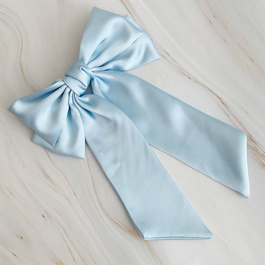 Belle of the Ball 🎀 Doubled Satin Bow Hair Clip