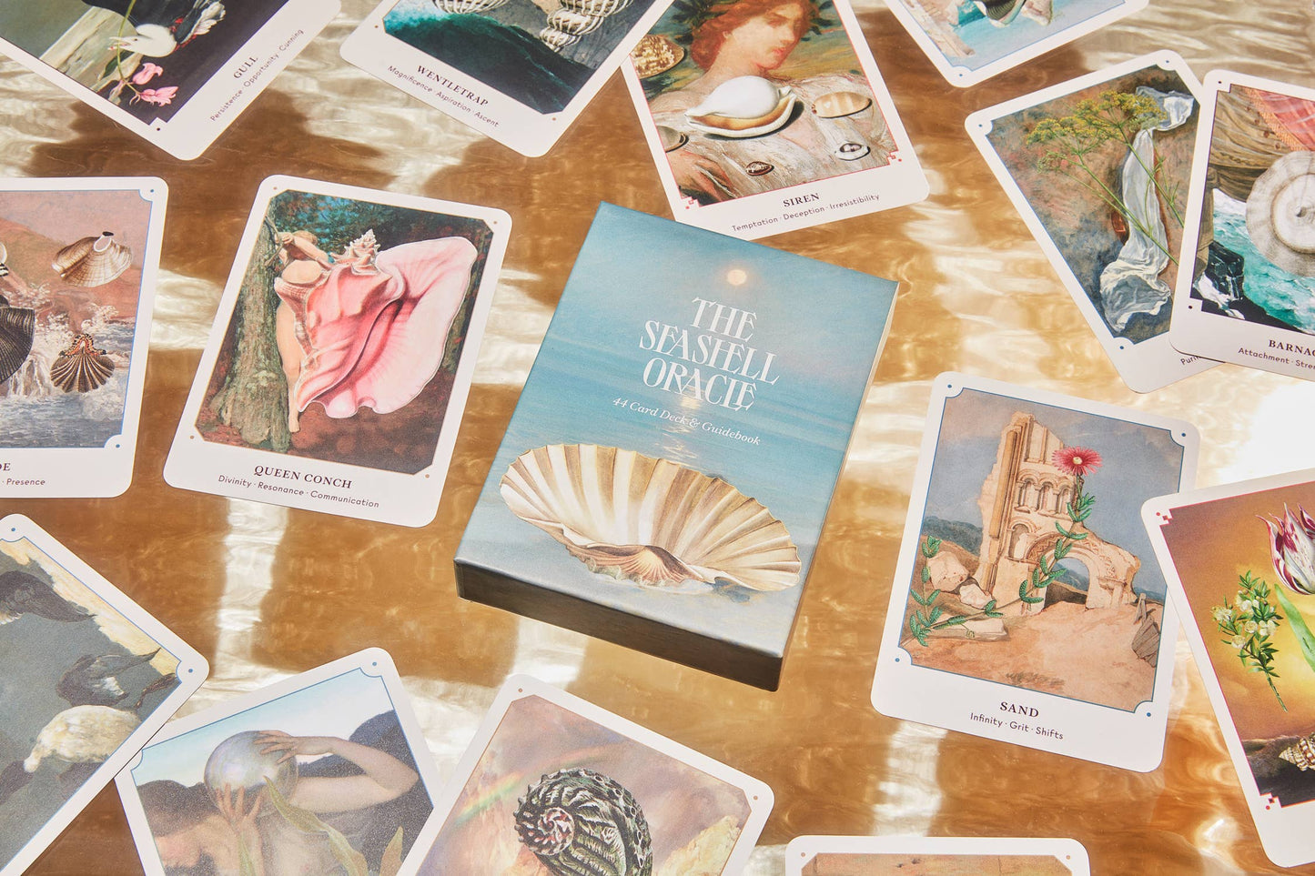 L'Oracle des coquillages : jeu de 44 cartes et guide 🐚 De retour en stock 🐚