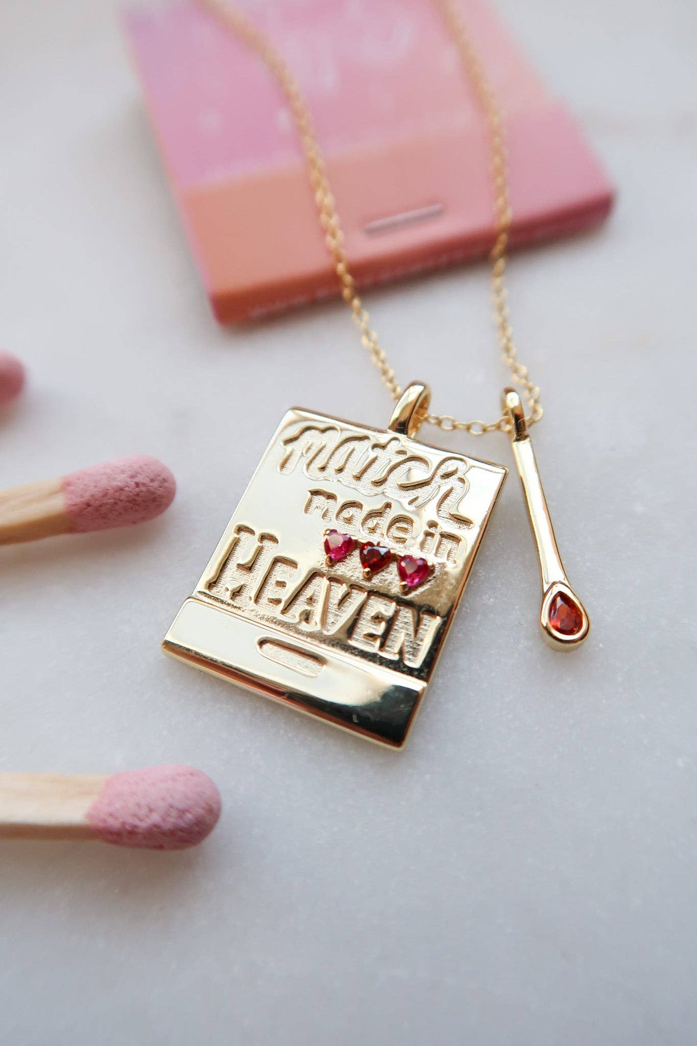 Match Made in Heaven Matchbook Necklace 💗🔥