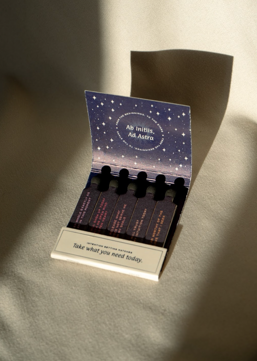 Curimonia Intention Matches Matchbook Meditation Guide