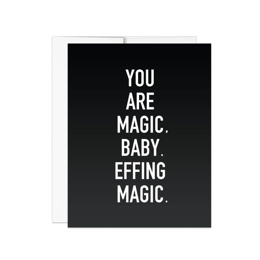 You Are Magic Notecard - Black