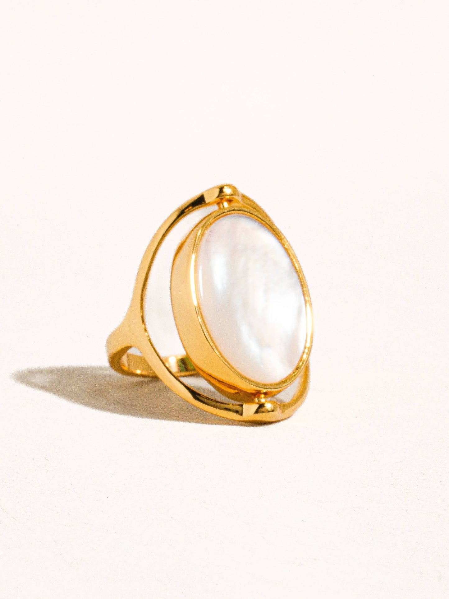 Selkie 18K Gold Double-Sided Shell Ring ✨ Flippable