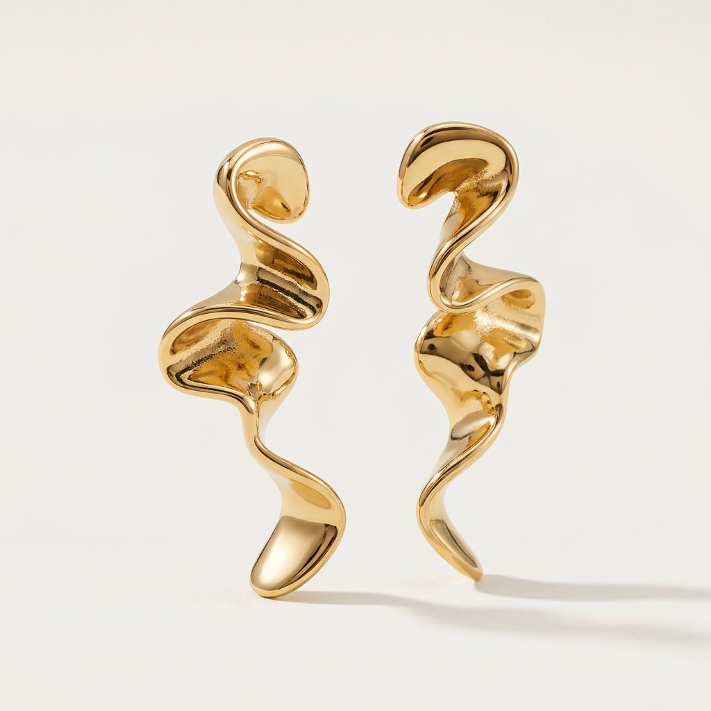 Flow State 14K Gold Filled Sculptural Earrings