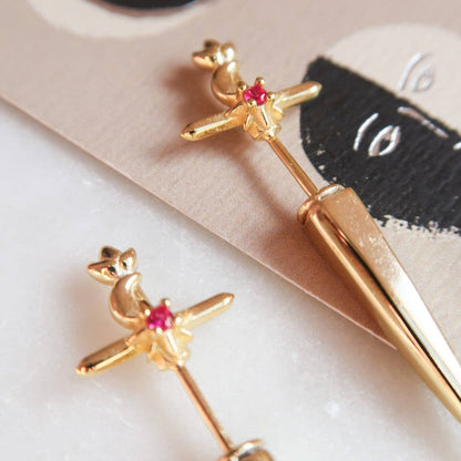 Goldryn Celestial Sword Earrings