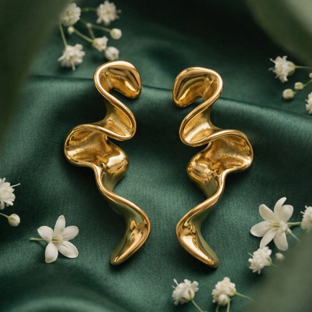 Flow State 14K Gold Filled Sculptural Earrings
