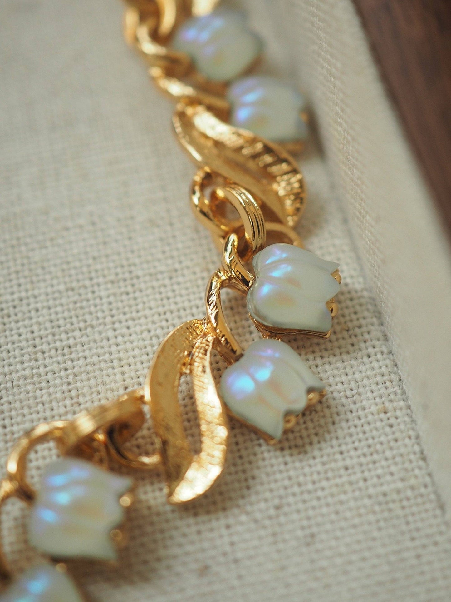 Moonlight Muguet - Vintage Lily of the Valley necklace