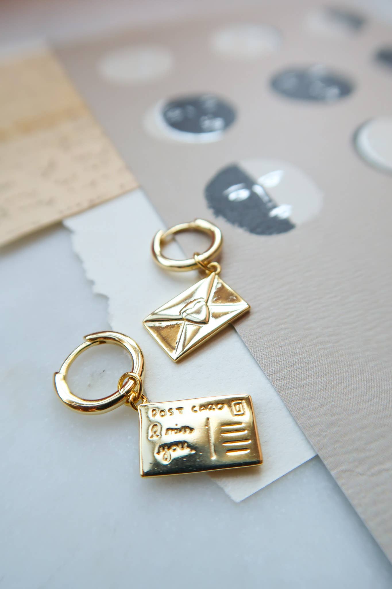 Love Letter 💌 Postcard Earrings