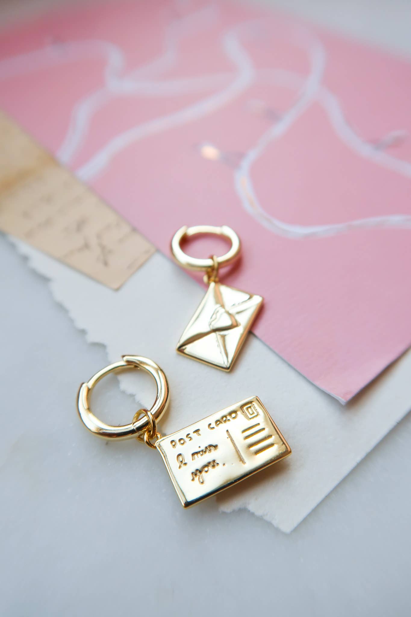 Love Letter 💌 Postcard Earrings