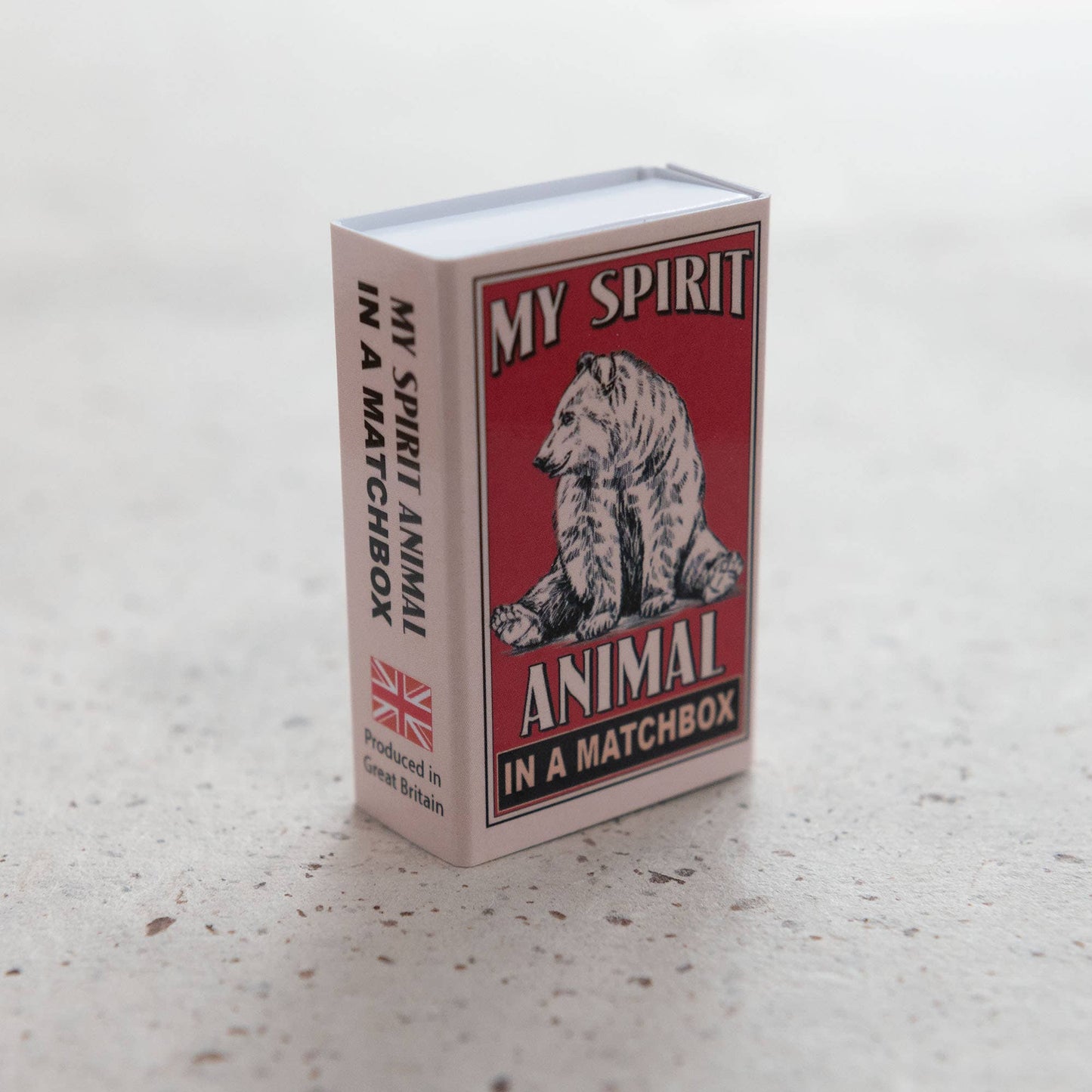 Wool Felt Bear Spirit Animal Gift In A Matchbox 🧸 Beary Cute