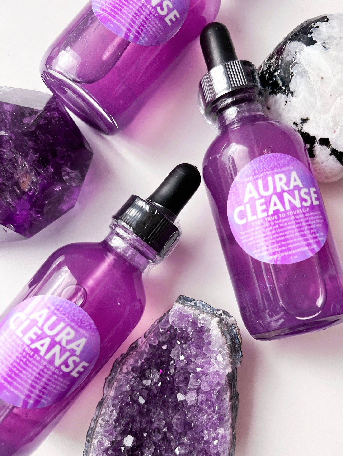 Aura Cleanse - 2 oz Bath & Body Oil (Crystal-Infused)