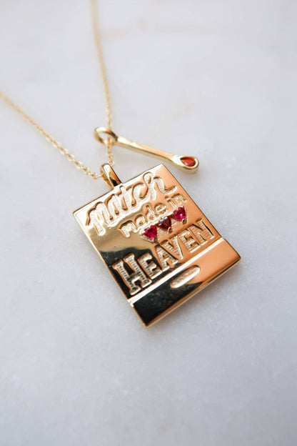 Match Made in Heaven Matchbook Necklace 💗🔥