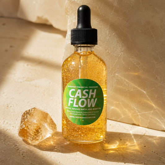 Cash Flow 💵 2 oz Bath & Body Oil (Crystal-Infused) 🏧 💰