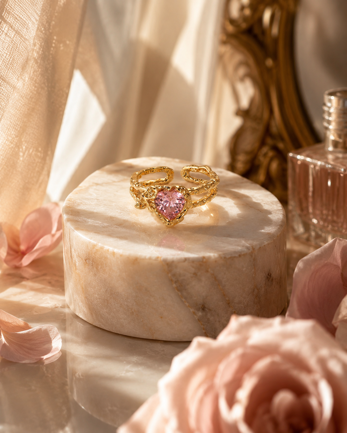 Chosen Heart Ring ♡ Gold-Filled
