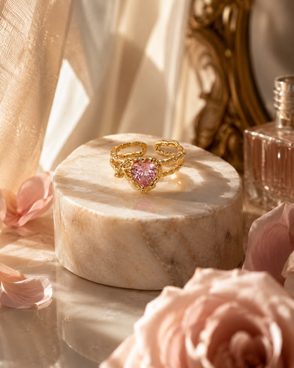 Chosen Heart Ring ♡ Gold-Filled