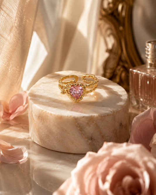 Chosen Heart Ring ♡ Gold-Filled