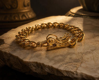 Bracelet Chaîne Dragon Doré