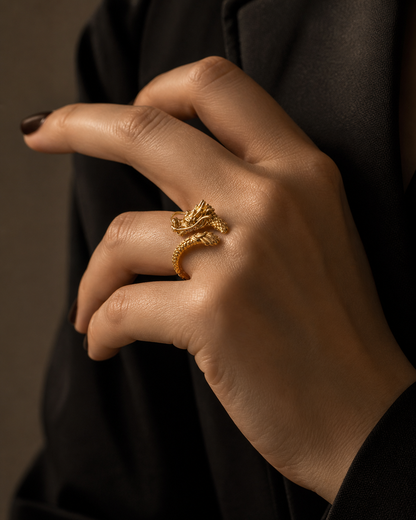 Sovereign Dragon Coil Ring