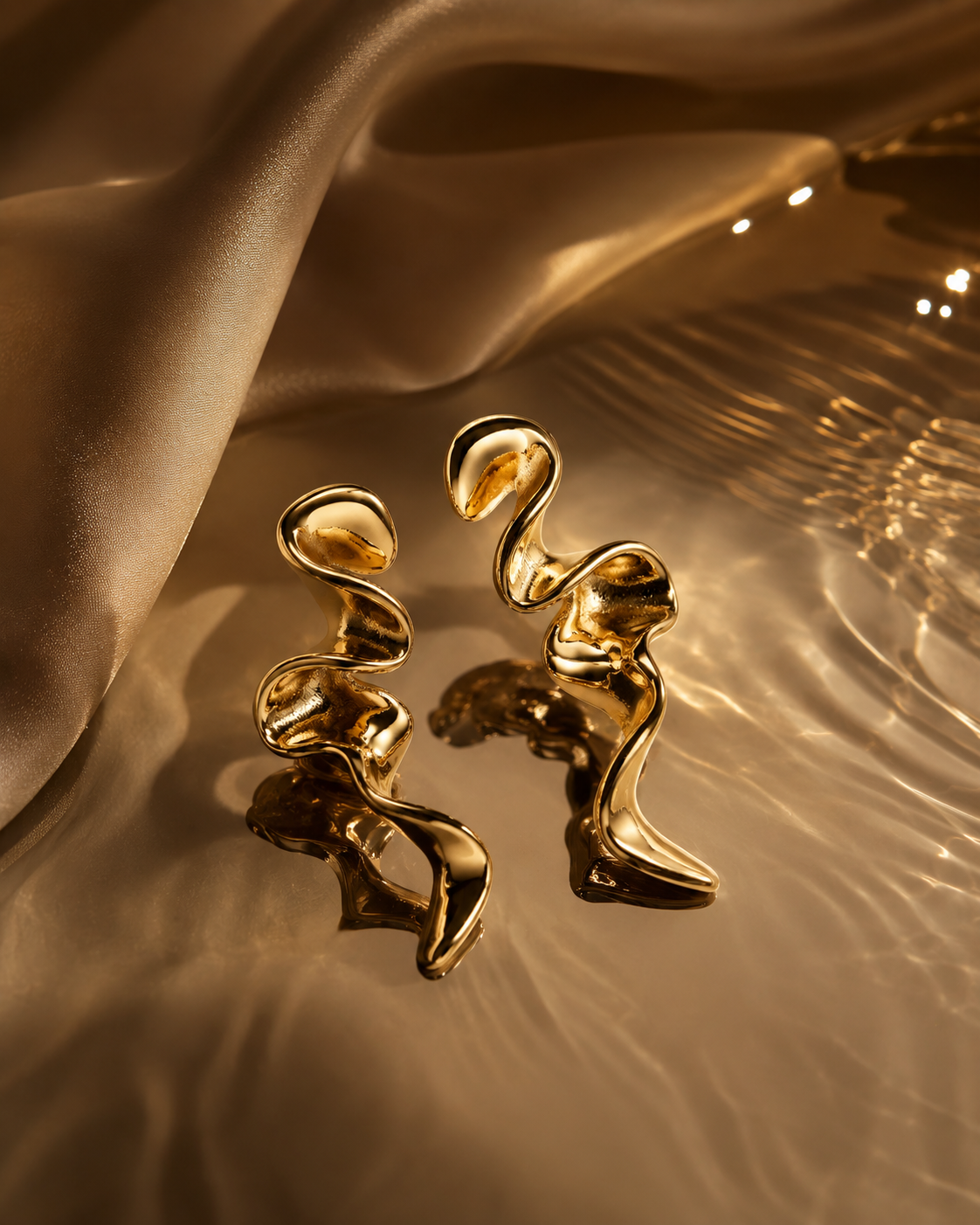 Flow State 14K Gold Filled Sculptural Earrings