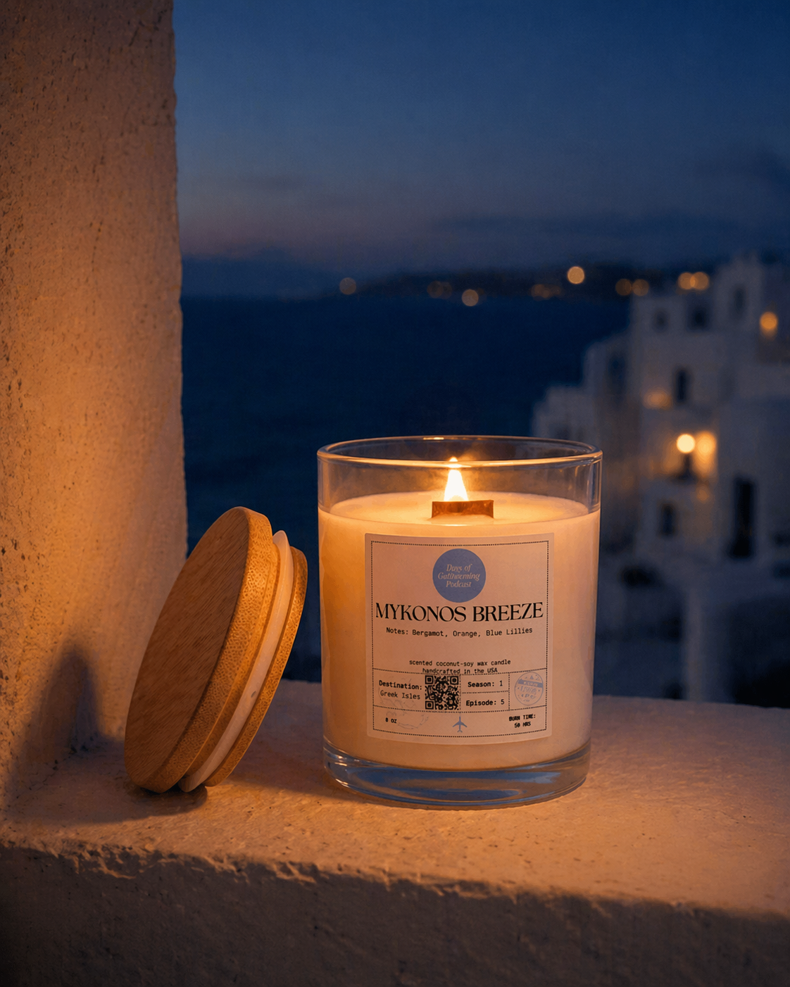 Bougie brise de Mykonos