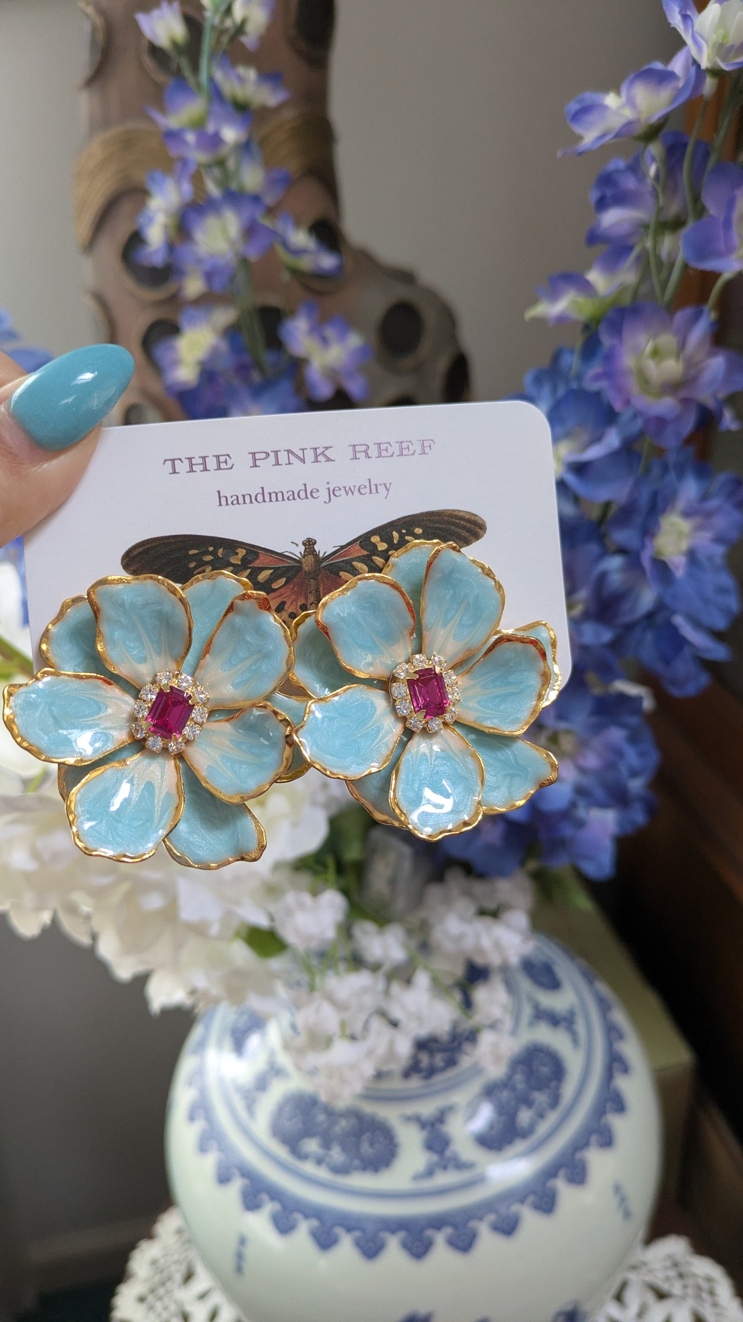 Jewel Box Florals in Sea