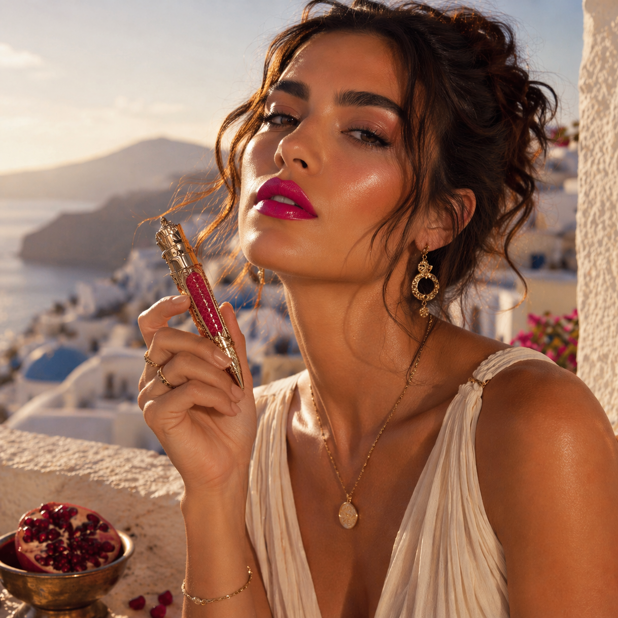 PERSEPHONE - Pomegranate pink lip gloss