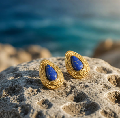 Porto Azul Drops 18K Gold Vermeil Natural Lapis Lazuli