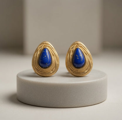 Porto Azul Drops 18K Gold Vermeil Natural Lapis Lazuli