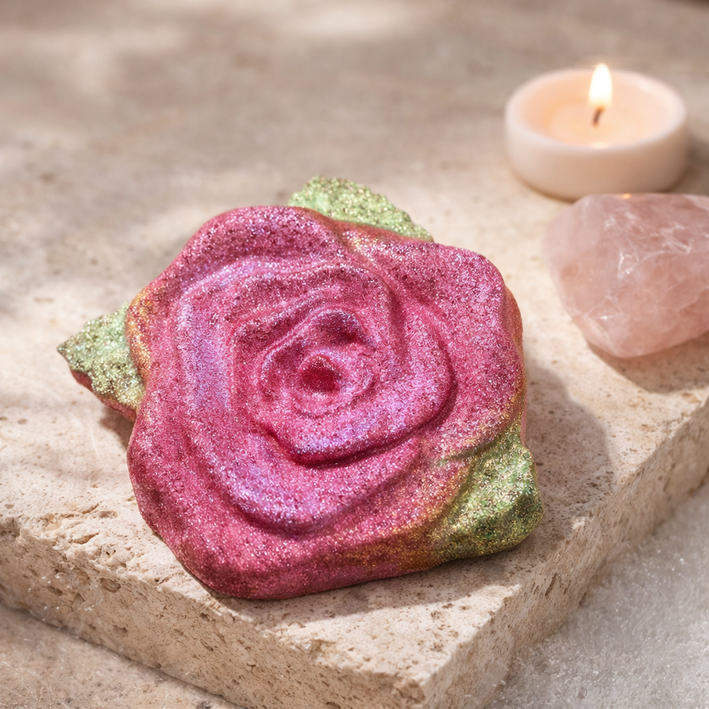 Eternal Rose 🌹 Crystal Infused Bath Bomb