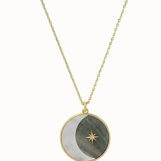 Moon Medallion Necklace