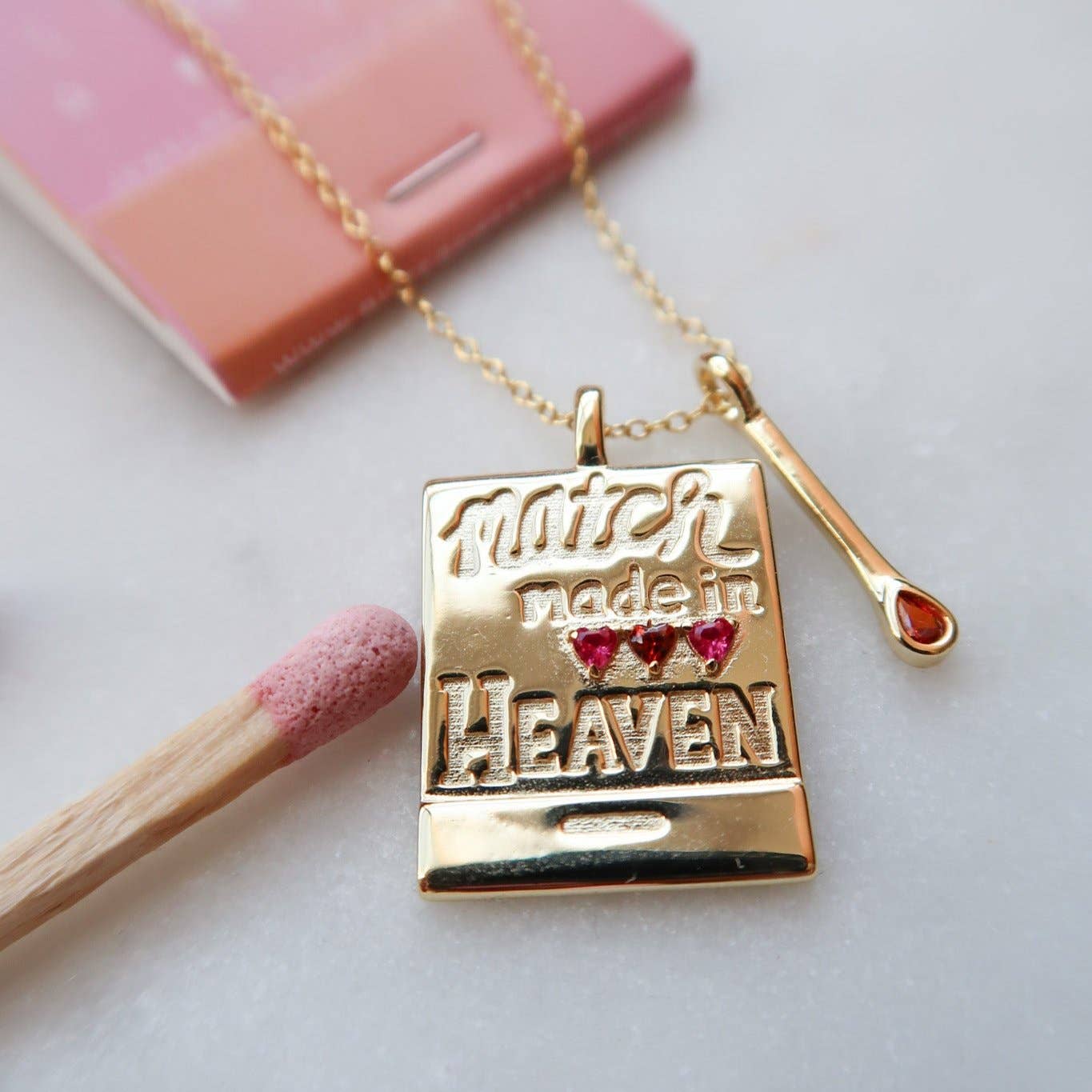 Match Made in Heaven Matchbook Necklace 💗🔥