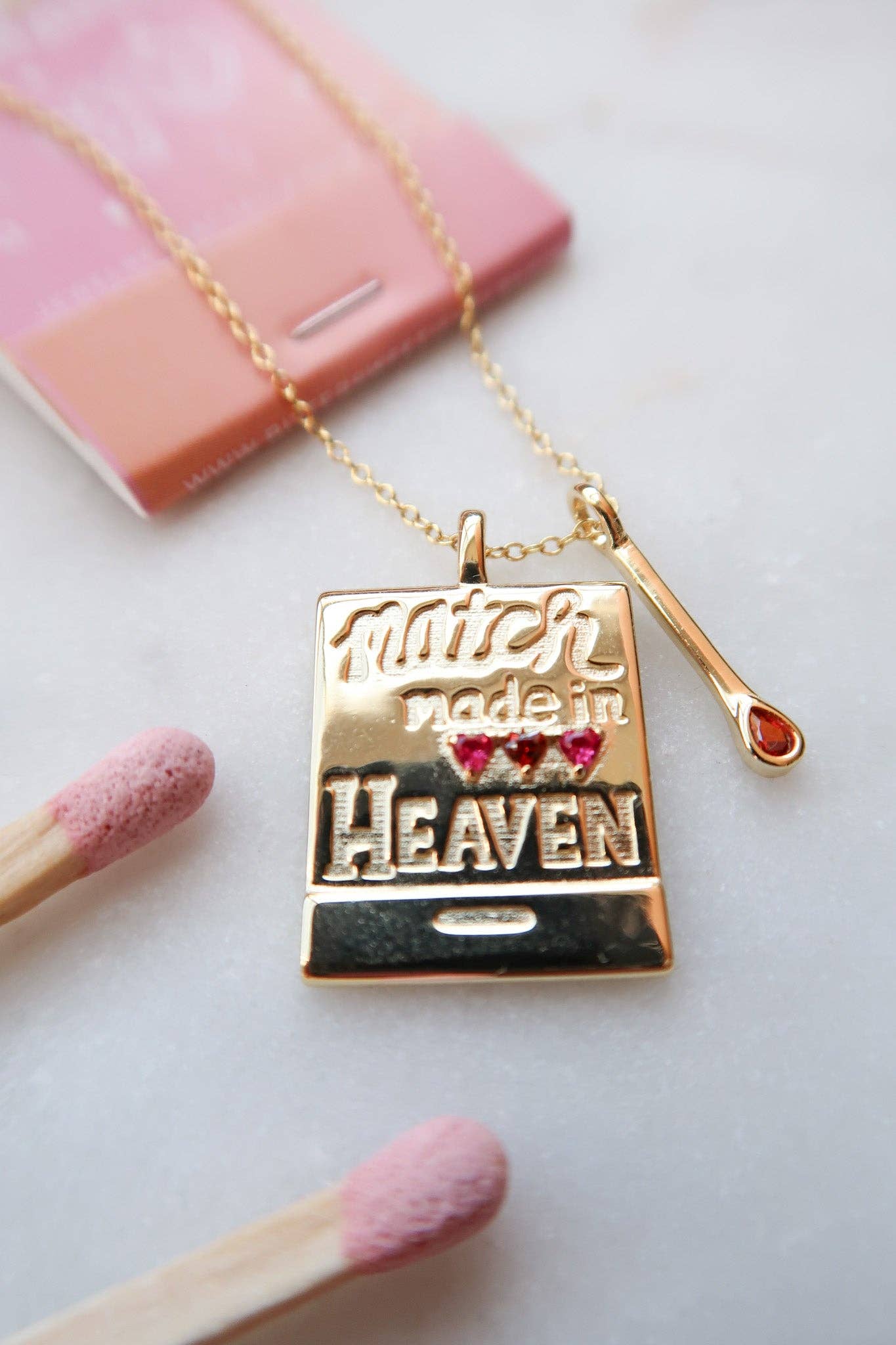 Match Made in Heaven Matchbook Necklace 💗🔥