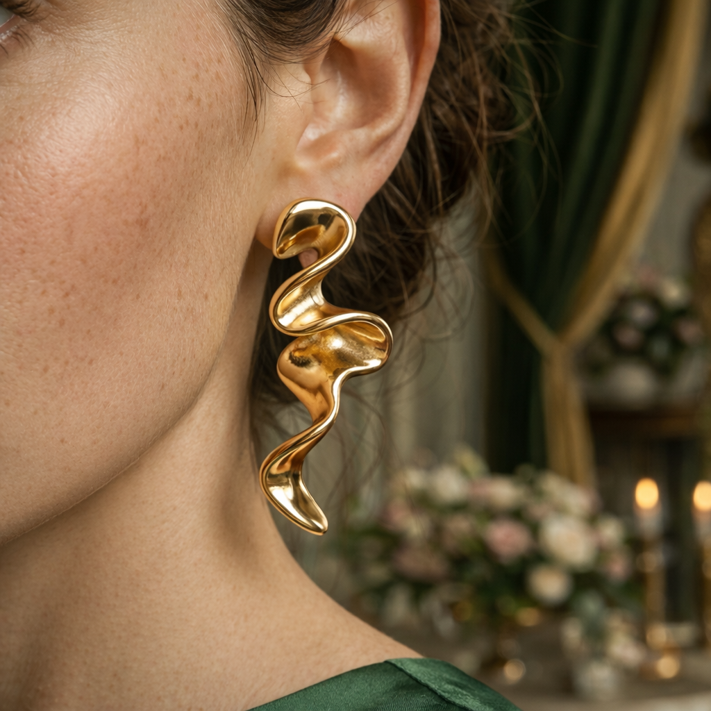 Flow State 14K Gold Filled Sculptural Earrings