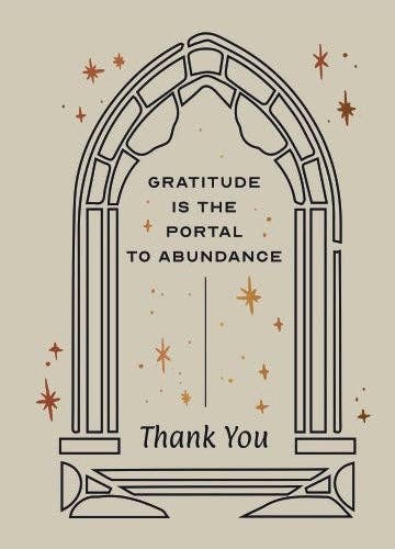 Greeting Card Gratitude Portal Thank You Abundance Thanks