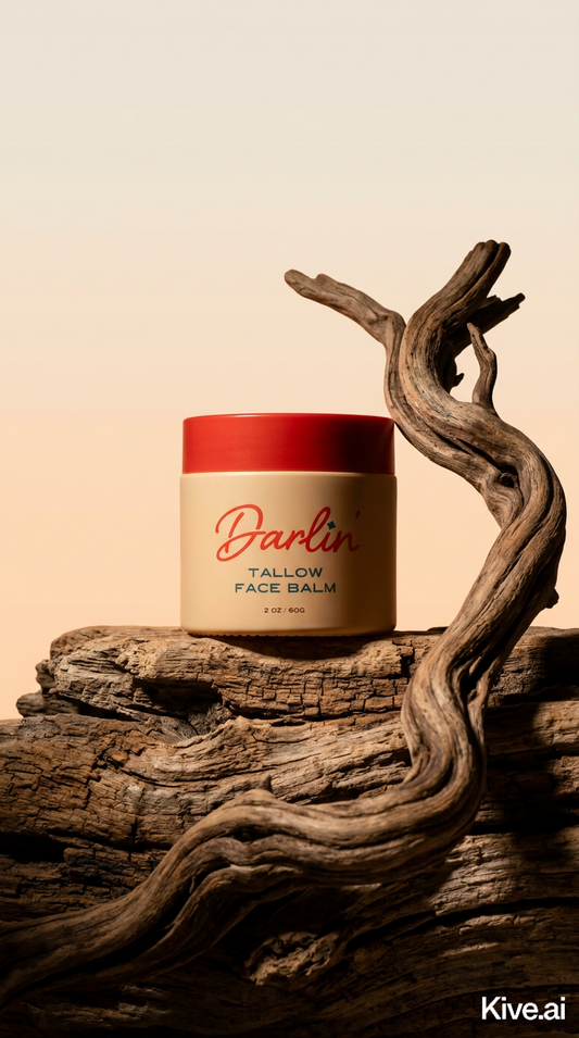 Tallow Face Balm | Natural Blue Tansy Skincare Moisturizer