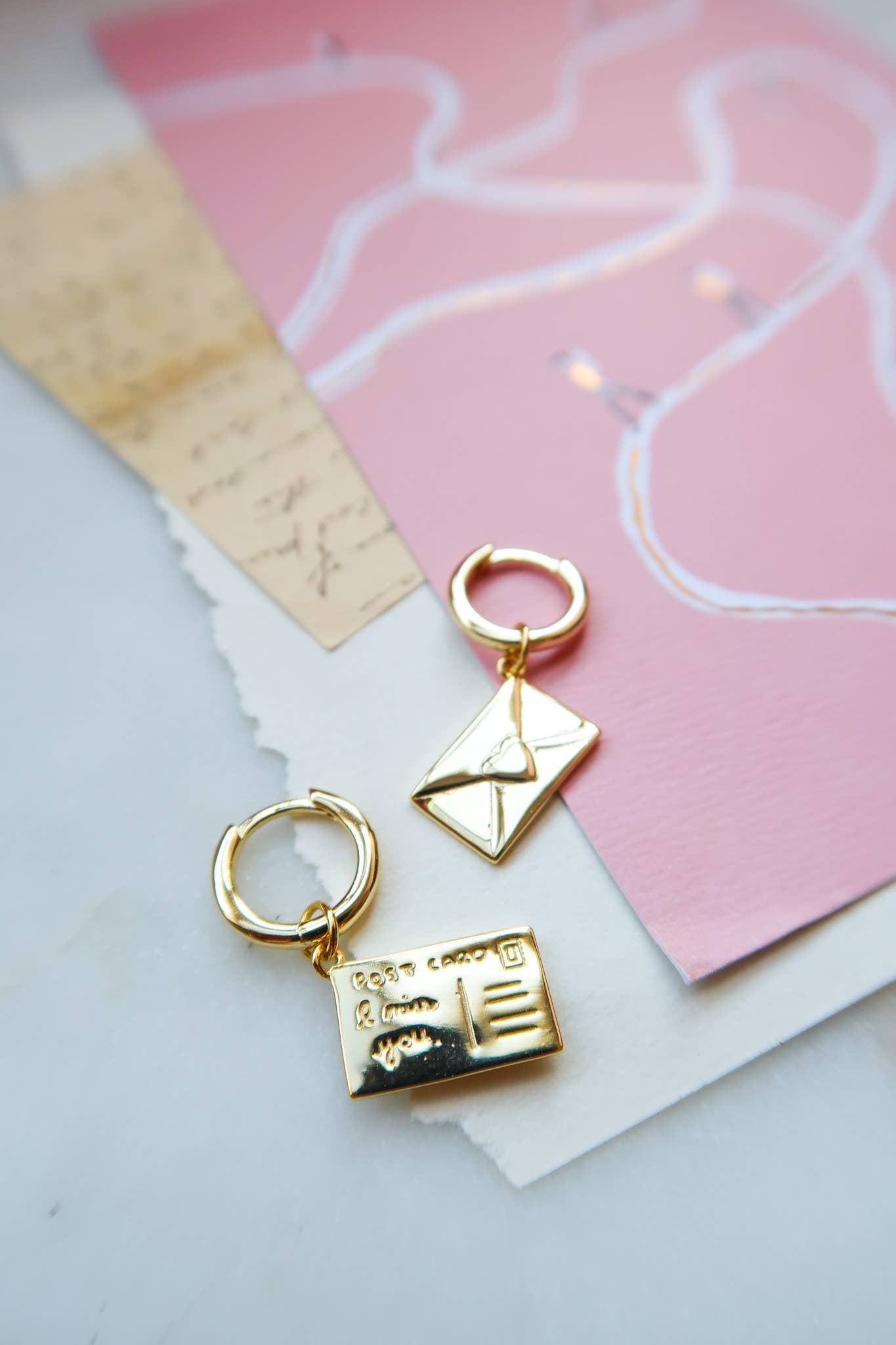 Love Letter 💌 Postcard Earrings