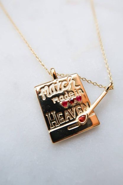 Match Made in Heaven Matchbook Necklace 💗🔥