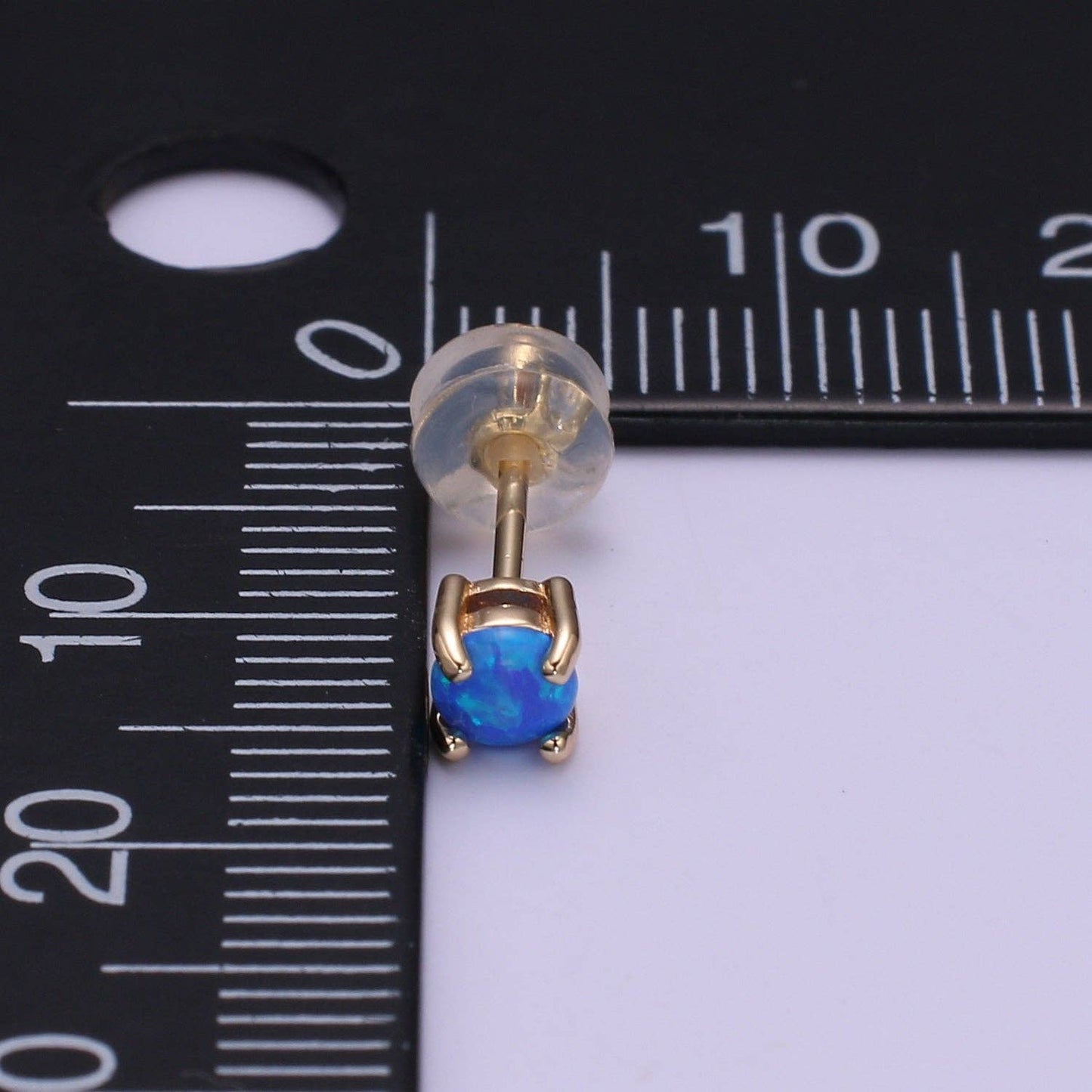 Pink Aura Opal Studs 💖 Minimalist Opal Stud Earrings in 18k Gold Filled Earring Pink Opal, Tiny Circle Dot Jewelry Dainty Stud Earring for gift